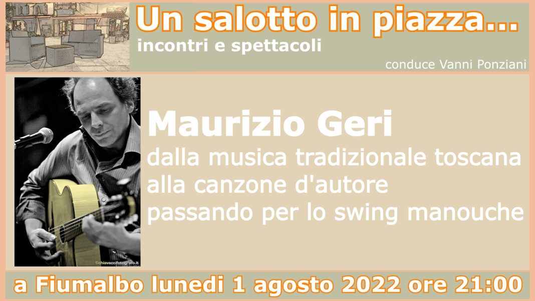 Maurizio Geri a Un salotto in Piazza a Fiumalbo 2022