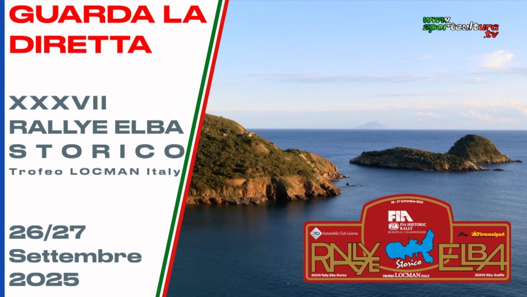 Il 26 e 27 settembre 2025 potrete guardare in diretta streaming due prove speciali del XXXVI IRallye Elba Storico 2025, gara valida per il Campionato Europeo Auto Storiche, Campionato italiano Auto Storiche e Trofeo A112.
