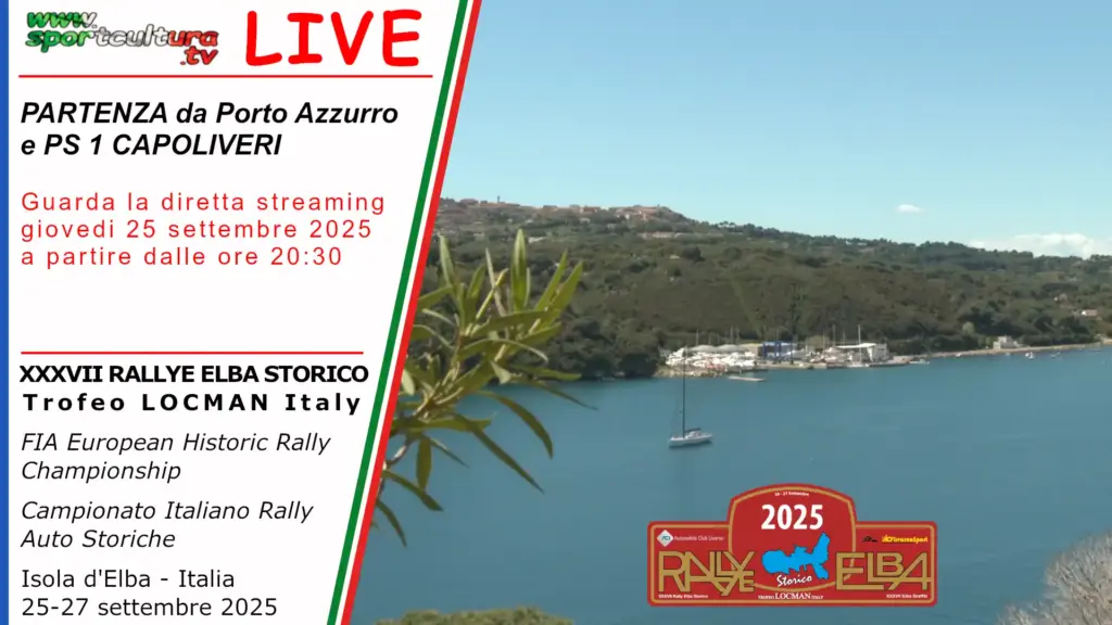 Partenza e PS 1 Capoliveri - diretta streaming su www.sportcultura.tv